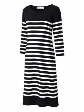 black and white maxi dress zara Best Midi Dresses From Zara 2022